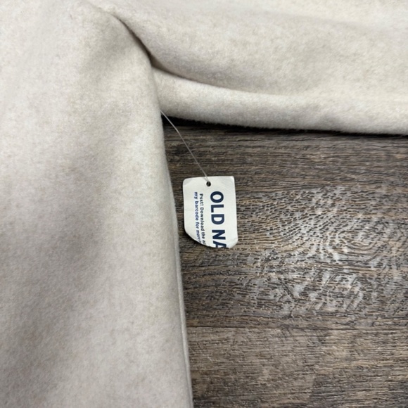 Old Navy Womens 3X Cream Longline Coat Jacket Oversized Button Front - Picture 11 of 13